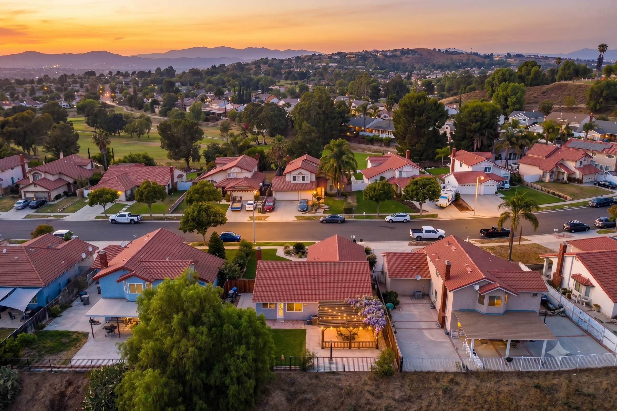 Southern California residential neighborhood served by TLA USA
